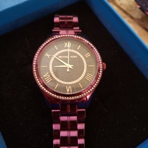 Michael Kors Lauryn Purple watch #3724